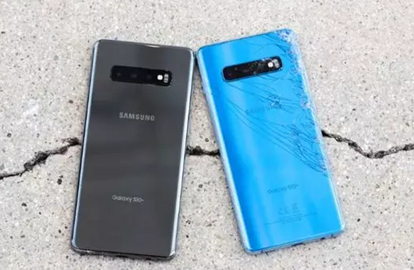 三星S10手機陶瓷後蓋跌落測試圖 三星S10手機陶(táo)瓷後蓋(gài)跌落(luò)測試圖